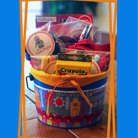 Robot Themed Activity Bucket / Arts and Crafts/ Busy Bucket - Picture 2 of 3